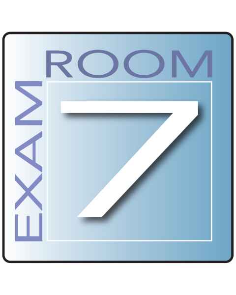 Clinton EX7-B Skytone Exam Room Sign 7