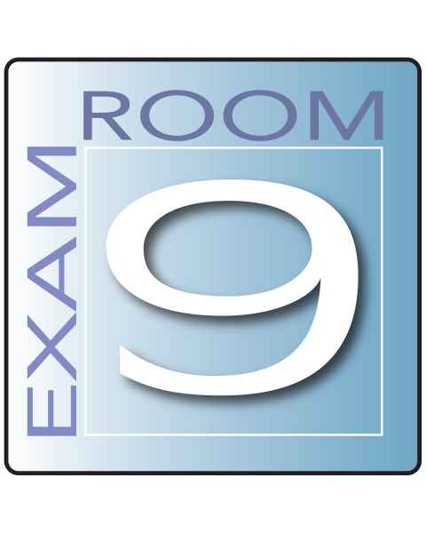 Clinton EX9-B Skytone Exam Room Sign 9