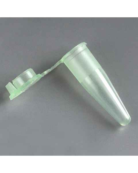 0.2mL PCR Tubes - Thin Wall Polypropylene with Attached Dome Cap - Green