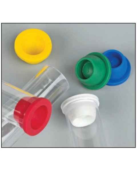 13mm Plug Caps for Vacuum and Test Tubes - Thermoplastic Elastomer (TPE)