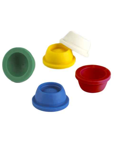 16mm Plug Caps for Vacuum and Test Tubes - Thermoplastic Elastomer (TPE)