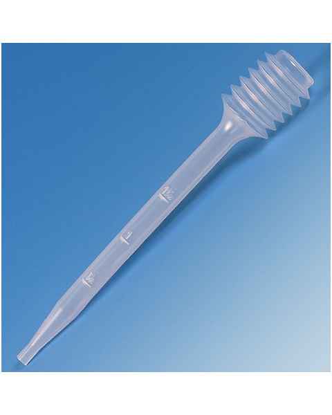 Transfer Pipets - Bellows - Capacity 7.0mL - Graduated to 1.5mL - Total Length 140mm