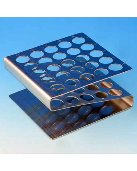 25-Place Stainless Steel Z Shape Tube Racks