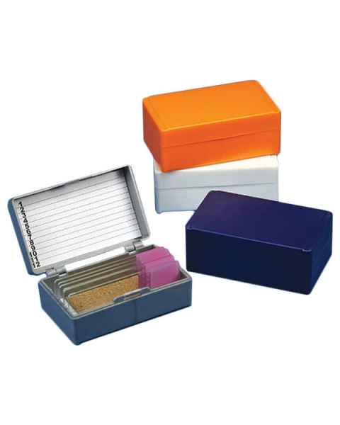 Slide Storage Box for 12 Microscope Slides - Cork Lined