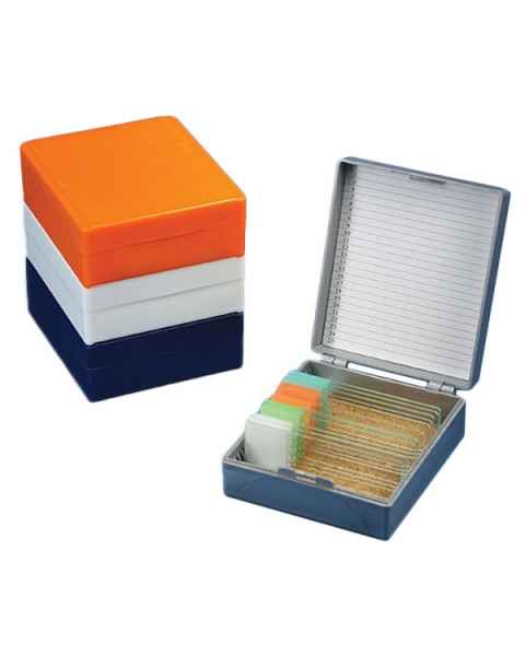 Slide Storage Box for 25 Microscope Slides - Cork Lined