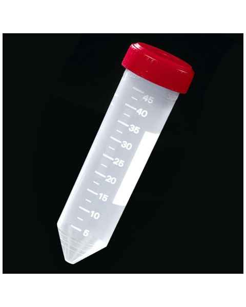 50mL Centrifuge Tubes with Red Screw Caps - Polypropylene (PP)