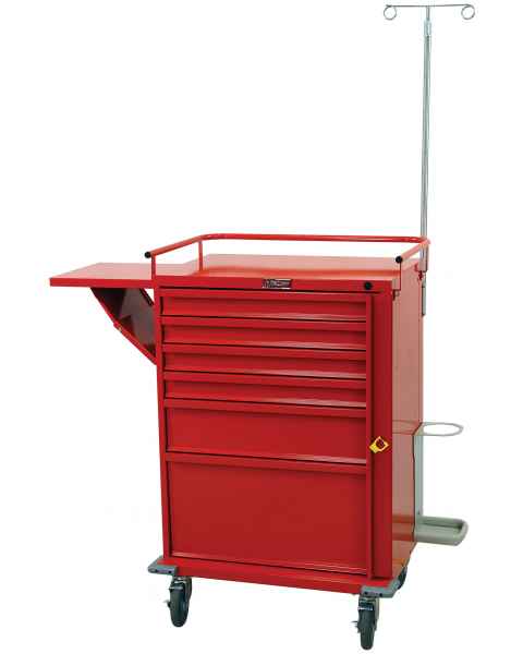 V-Series Emergency Cart Six Drawer with Accessory Package