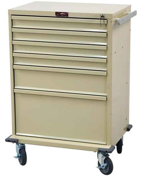 V-Series Treatment and Procedure Cart - Tall Six Drawer