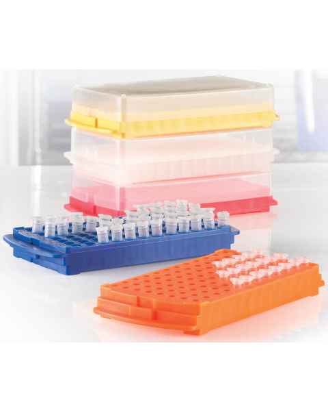 Polypropylene 96-Well Reversible Racks For 0.5 - 2.0 mL Vials