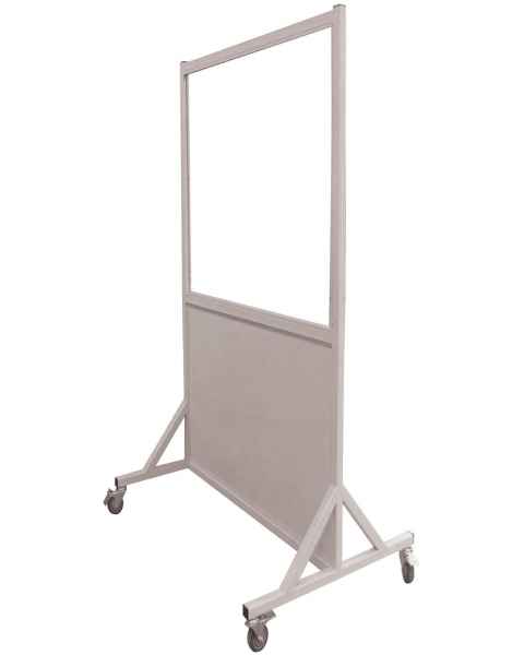 Phillips Safety LB-3048 Mobile Lead Barrier Glass Window 48" H x 30" W