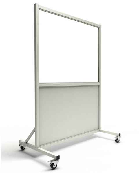 Phillips Safety LB-3648 Mobile Lead Barrier Glass Window Size 30" H x 48" W