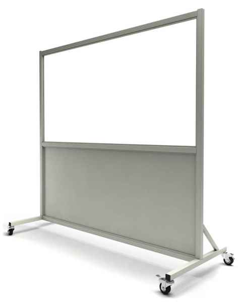 Phillips Safety LB-3672 Mobile Lead Barrier Glass Window Size 36" H x 72" W