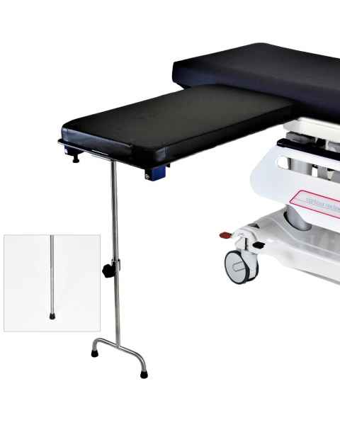 Under Pad Mount Phenolic Rectangle Arm & Hand Surgery Table: Single Leg MCM335 or Double Leg MCM336