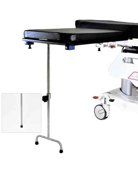 Under Pad Mount Carbon Fiber Arm & Hand Surgery Table: Single Leg (MCM342) or Double Leg (MCM343)