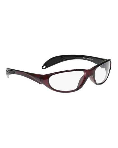 Model 208 Ultralite Wrap Lead Glasses - Red