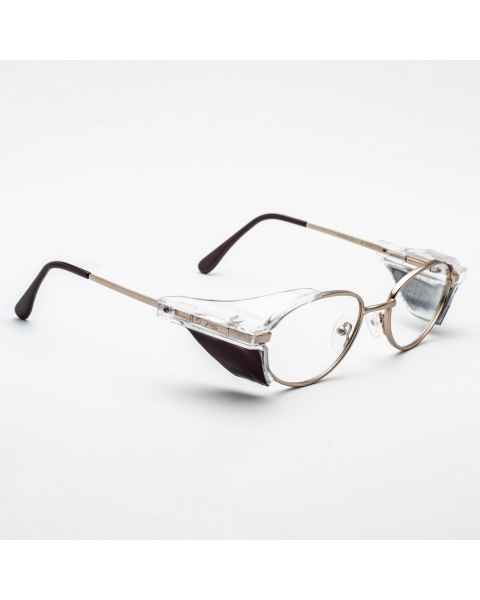 Metal Radiation Glasses with Side Shields Model 500 - Gold