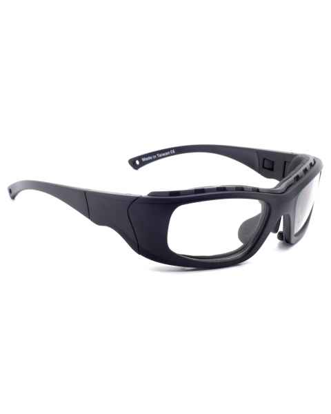 Model JY7 Wrap Around Radiation Glasses - Black