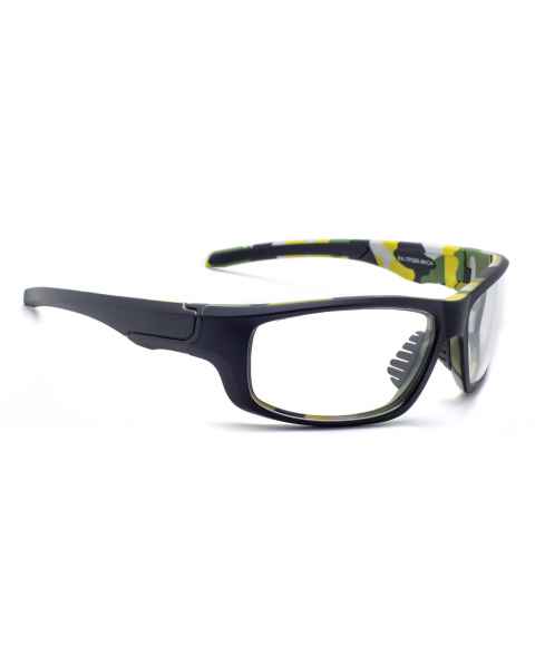 Model TP280 Wrap Around Radiation Glasses - Black Camouflage