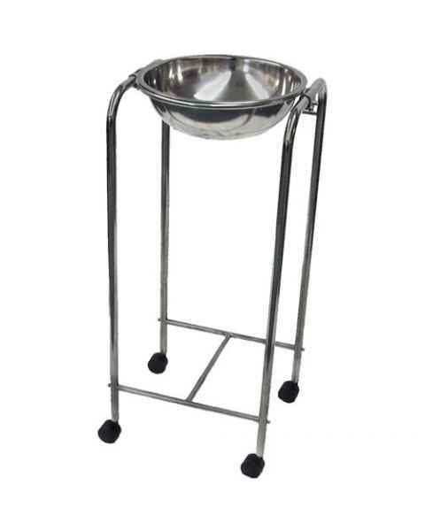 MRI Non-Magnetic Stainless Steel Basin Stand with Casters