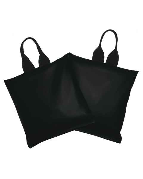 SBPR-10S-BLK-ST Cervical Sandbag 2-Piece Set - Black Vinyl 10 lb. Size 11" x 11"