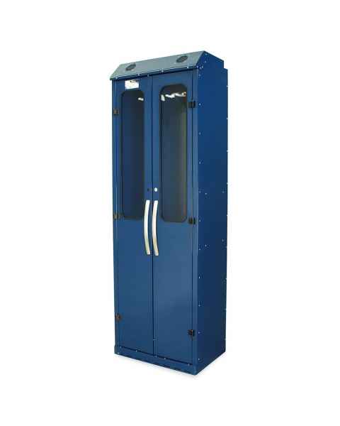 Harloff SC8030DRDP Powder Coated Steel SureDry 10 Scope Drying Cabinet - Key Locking Tempered Glass Doors