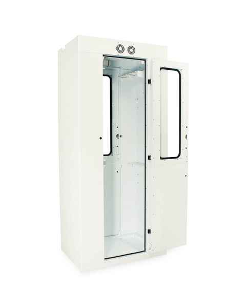 Harloff Powder Coated Steel SureDry Pass Through 10 Scope Drying Cabinet - Key Locking Tempered Glass Doors