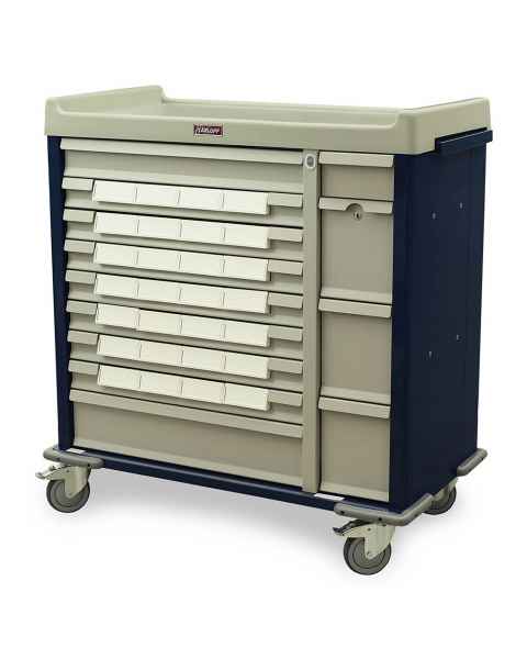 Harloff SL28BIN5 Standard Line 28 - 5" Med-Bin Medication Cart with Key Locks