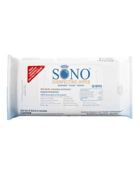 #4094 SONO Disinfecting Wipes - 20 Count Softpack