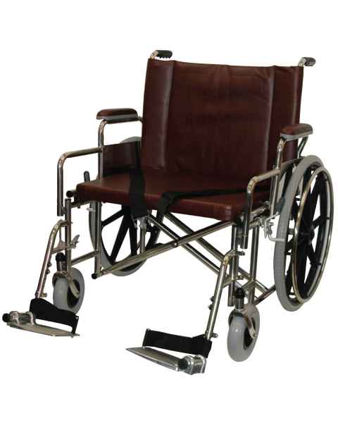 26" Wide Non-Magnetic Bariatric Wheelchair with Detachable Footrest