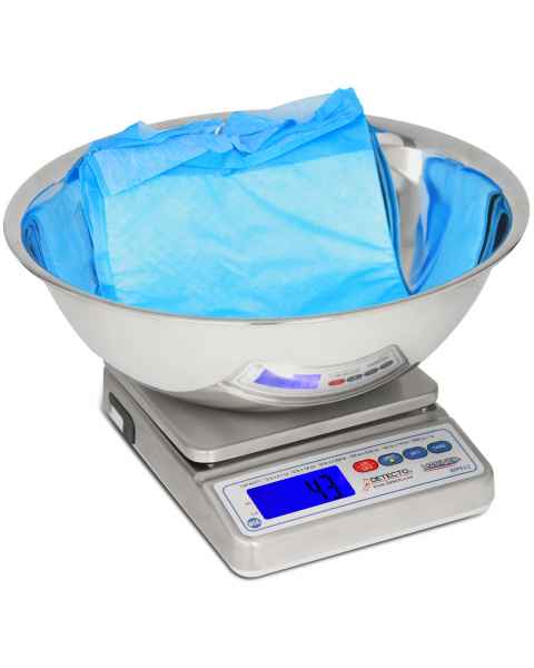 Detecto WPS12UT IP67-Rated Washdown Digital Scale with Utility Bowl