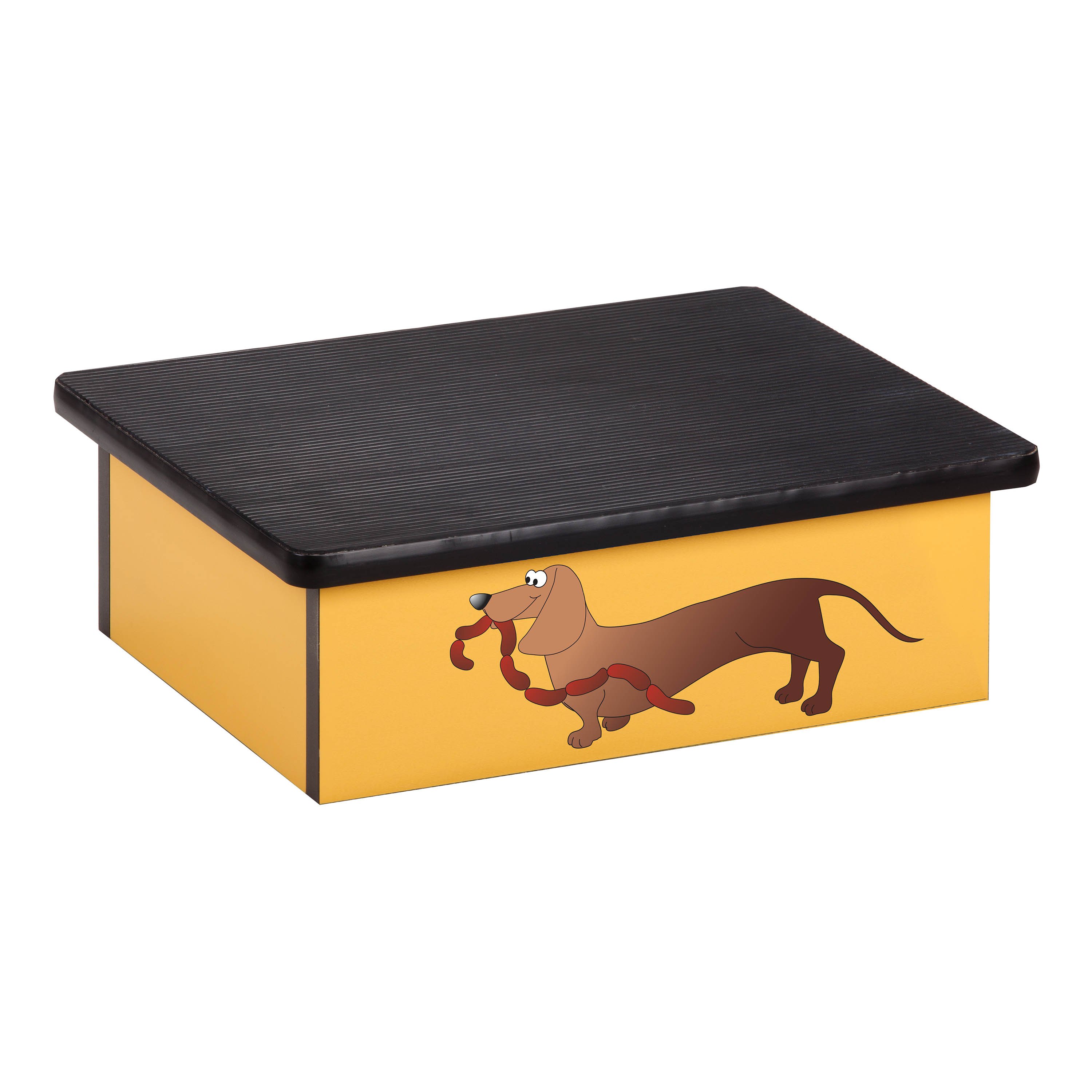 Clinton Pediatric Laminate Step Stool Sausage Dog Graphic