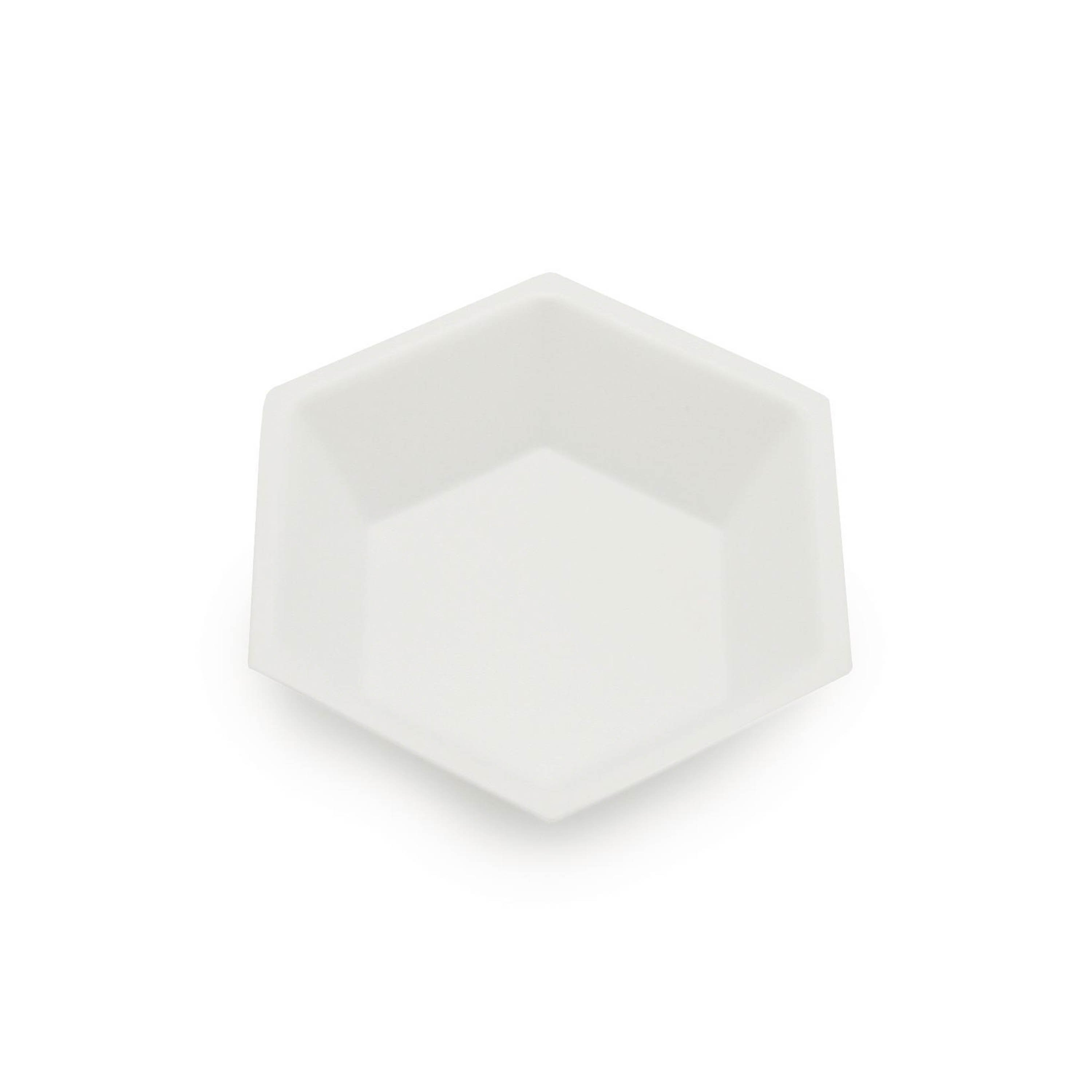 Sterile Hexagonal Weighing Boat - White, Antistatic, Medium 46mL