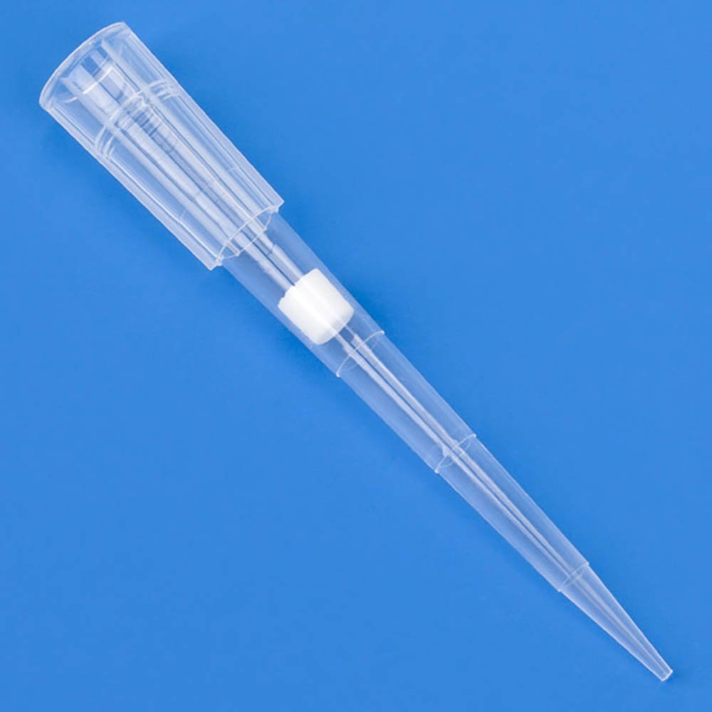 1uL-100uL Certified Universal Low Retention Graduated Filter Pipette Tip - Natural, Sterile, 54mm, Box of 960 (96 Tips/Rack, 10 Racks/Box)