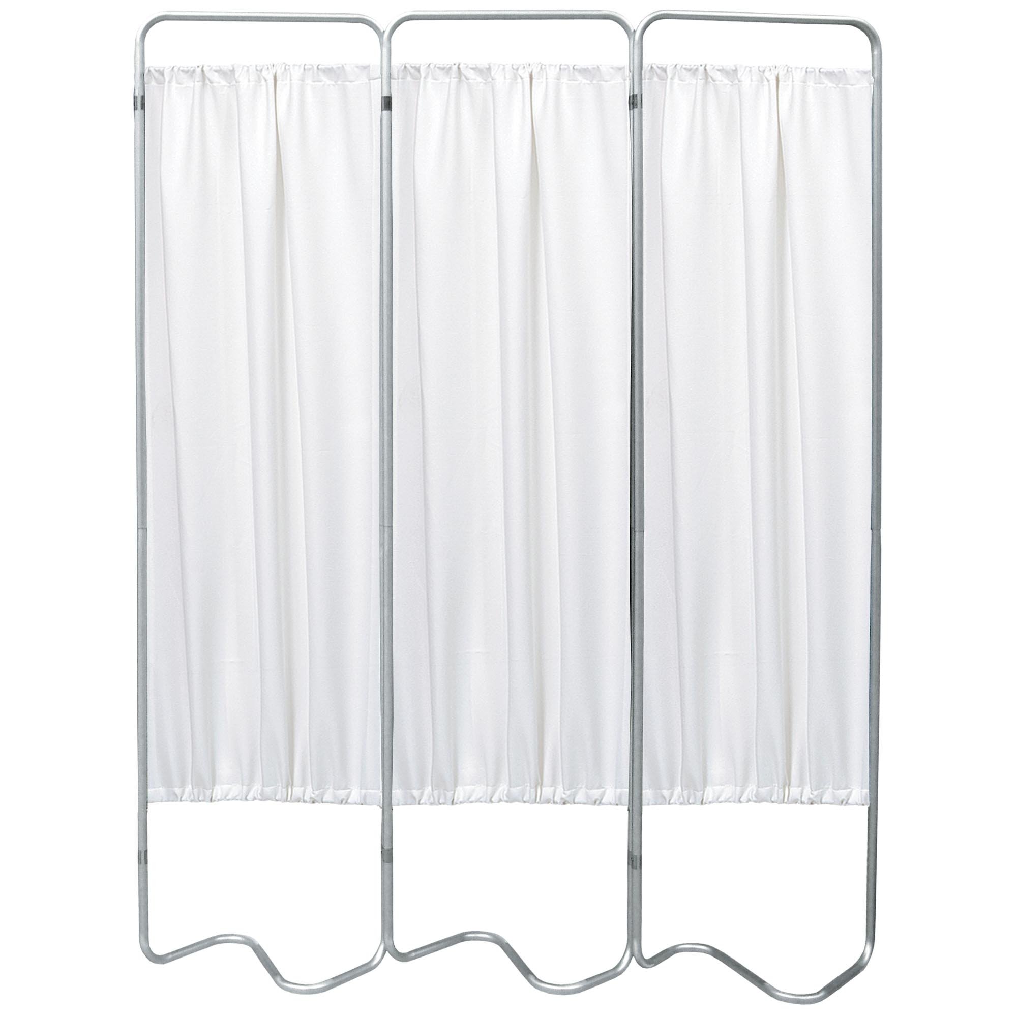 Beamatic 3 Section Folding Privacy Screen - White Vinyl Screen Panel