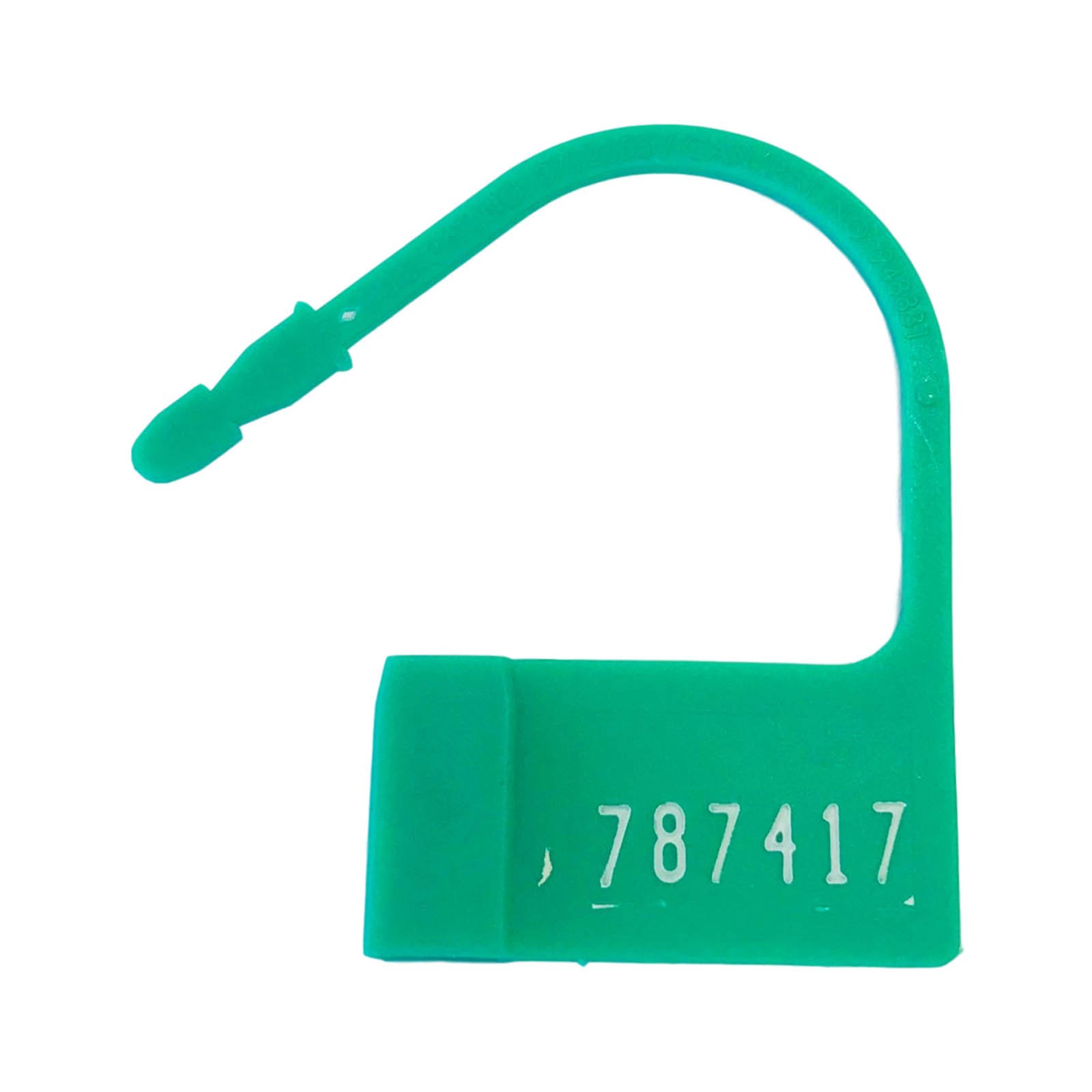 Safety Control Seal with Numbers - Green Plastic