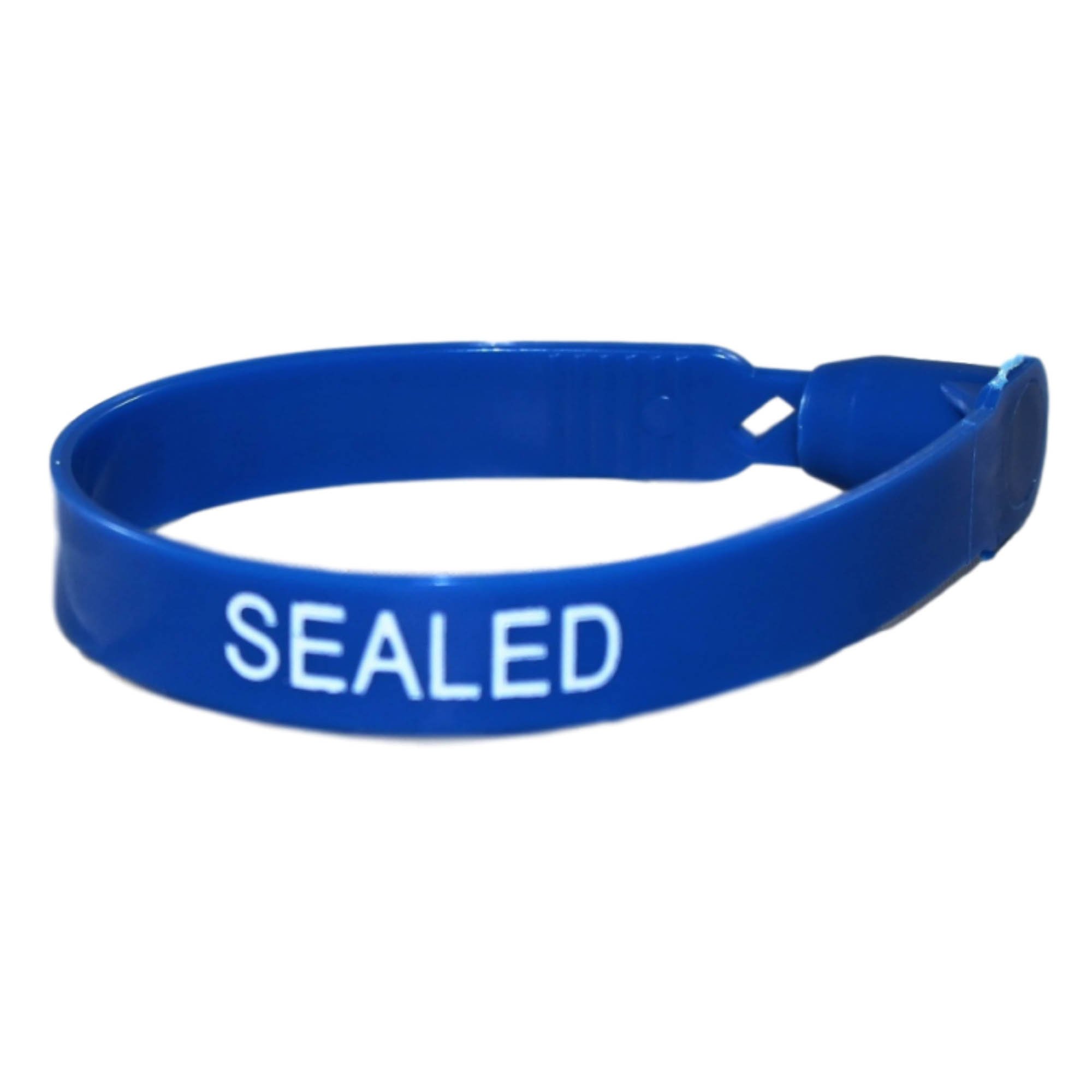 Plastic Numbered Transport Seals in Blue