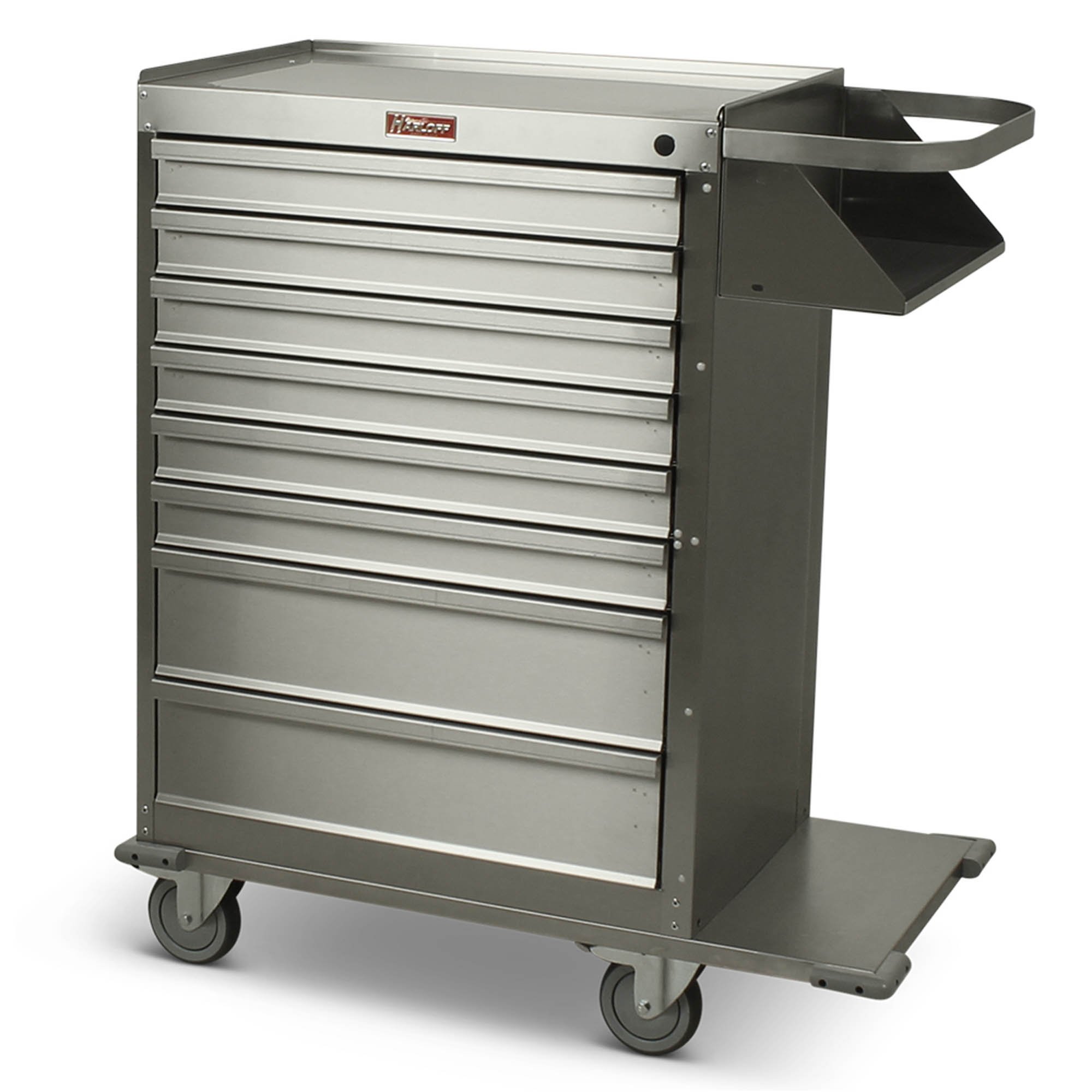 Stainless steel tool cart with deals drawers