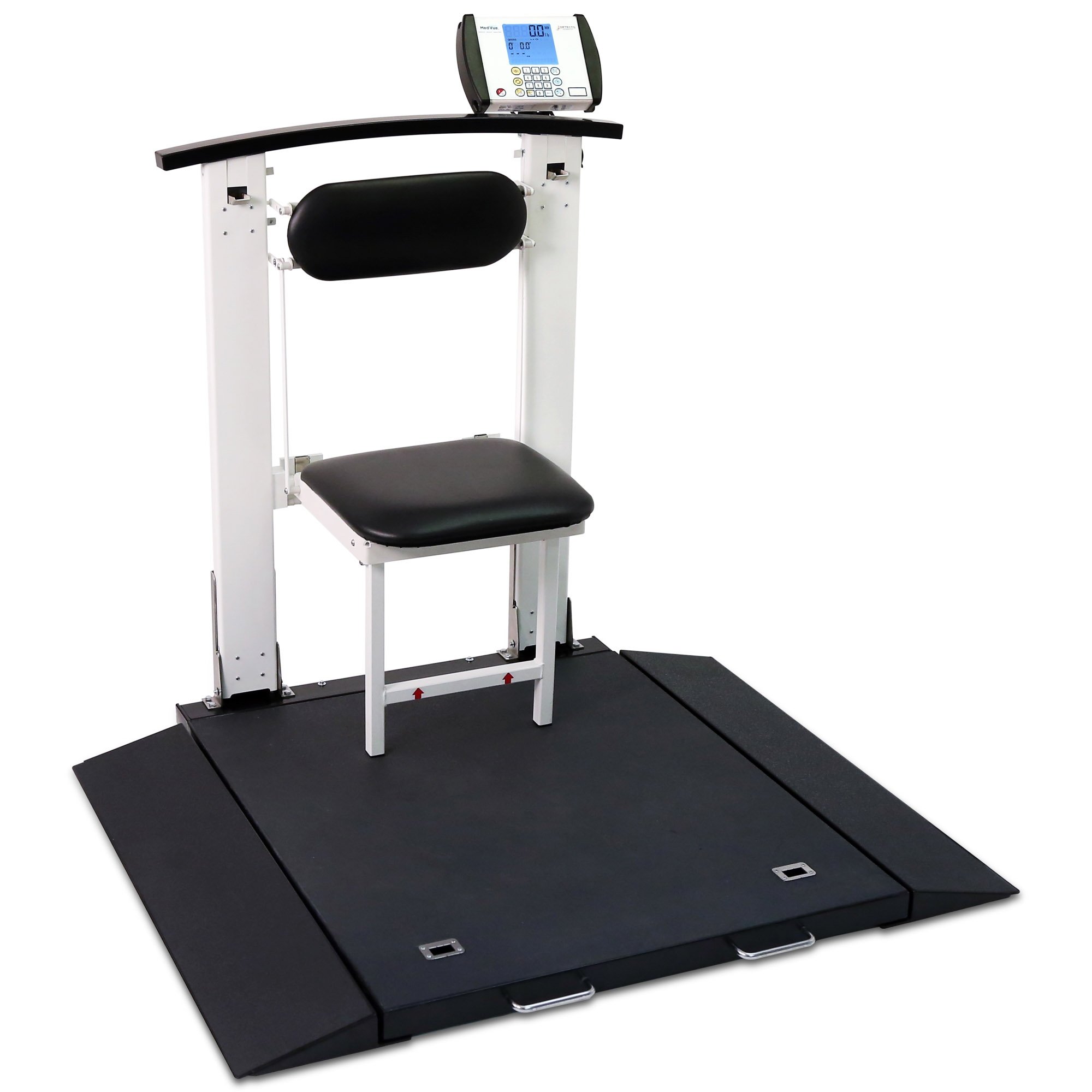 Folding Portable Digital Wheelchair Scale with Handrail & Seat