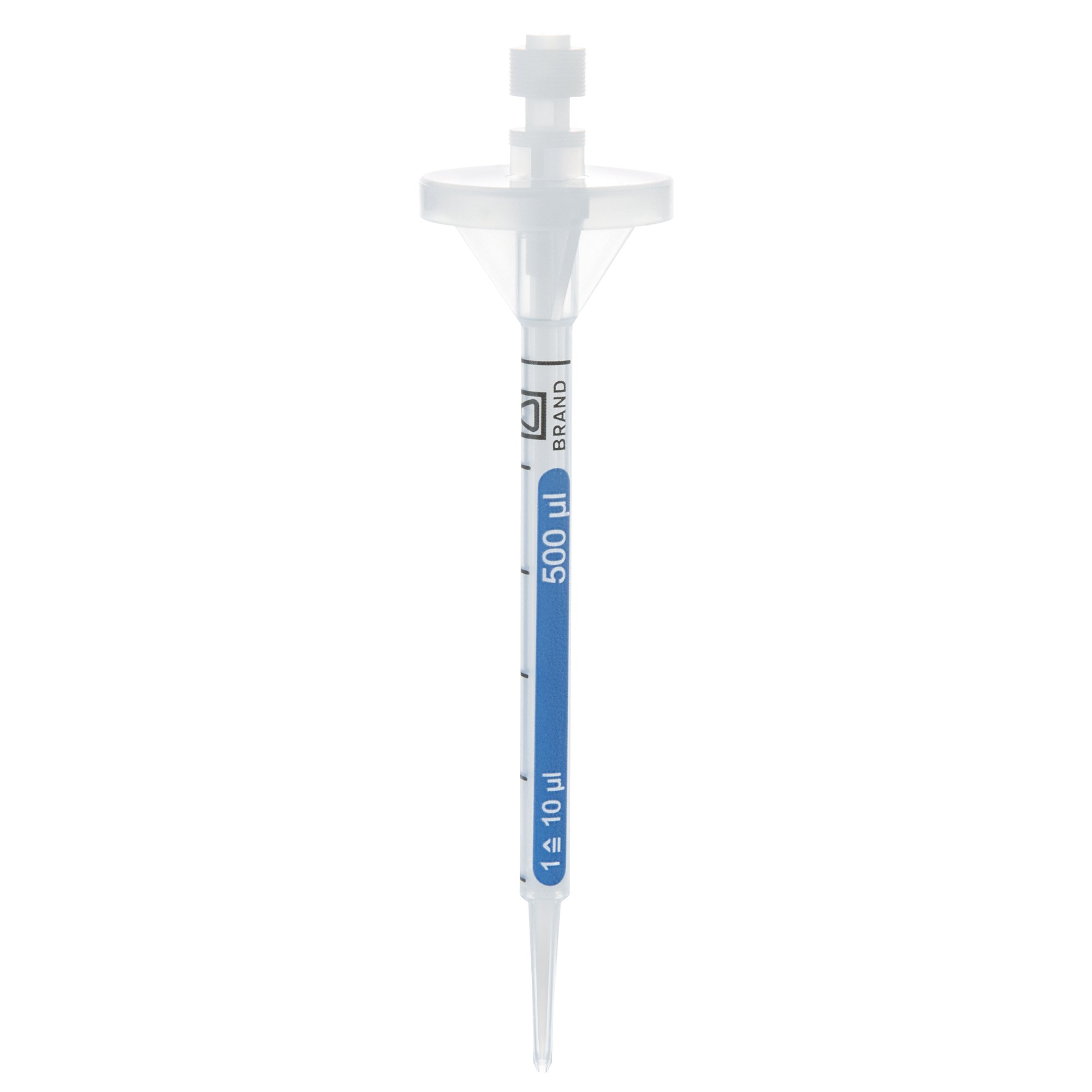 BrandTech BRAND PD-Tip II Syringe Tips - BIO-CERT Sterile 0.5mL (Pack of 100)