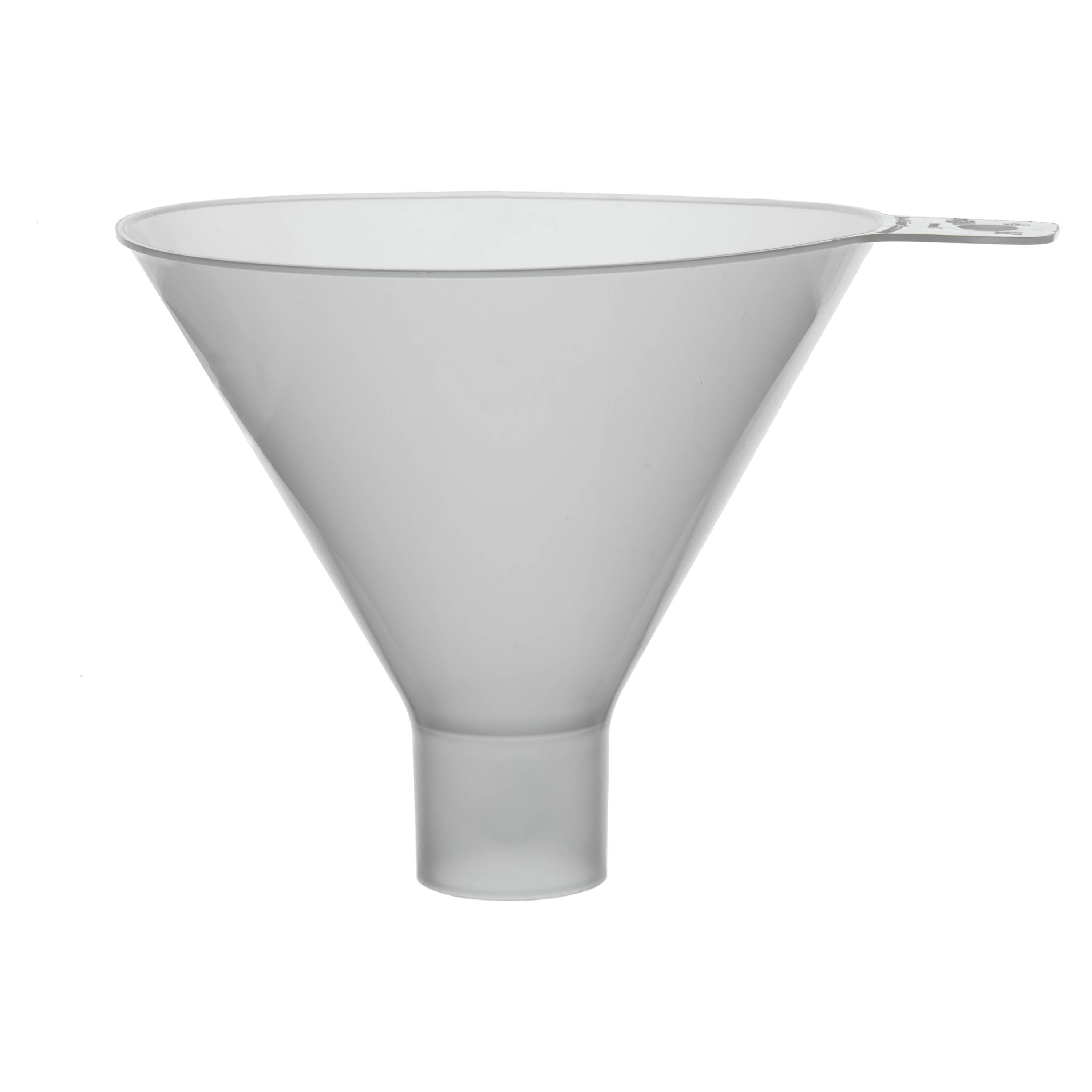 BrandTech Polypropylene Powder Funnel - 120mm Diameter, 110mm Length (Pack of 10)