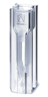 BRAND Ultra-Micro UV-Transparent Spectrophotometry Cuvette - 8.5mm Window Height (Pack of 100 Individually Wrapped)