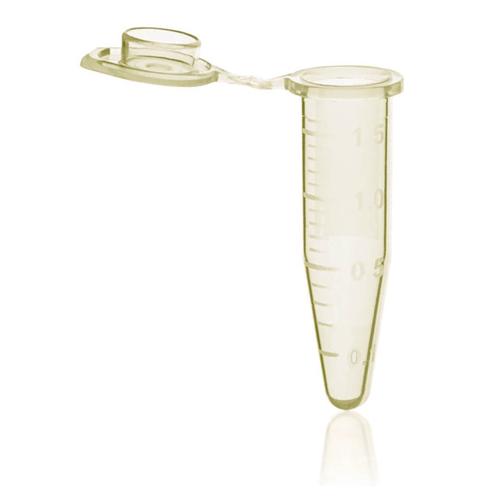 BrandTech BRAND 1.5mL Non-Sterile Microcentrifuge Tube with Lid - Yellow