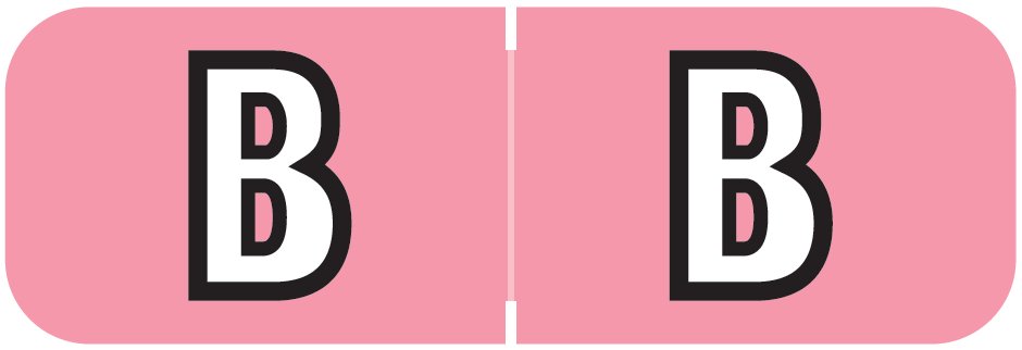 Barkley FABAM Match BAAM Series Alpha Roll Labels - Letter B - Pink Label