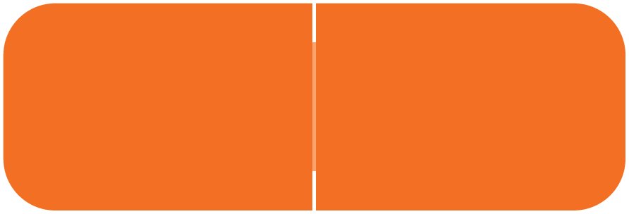 Barkley FXBAM Match BALM Series Solid Color Roll Labels - Orange