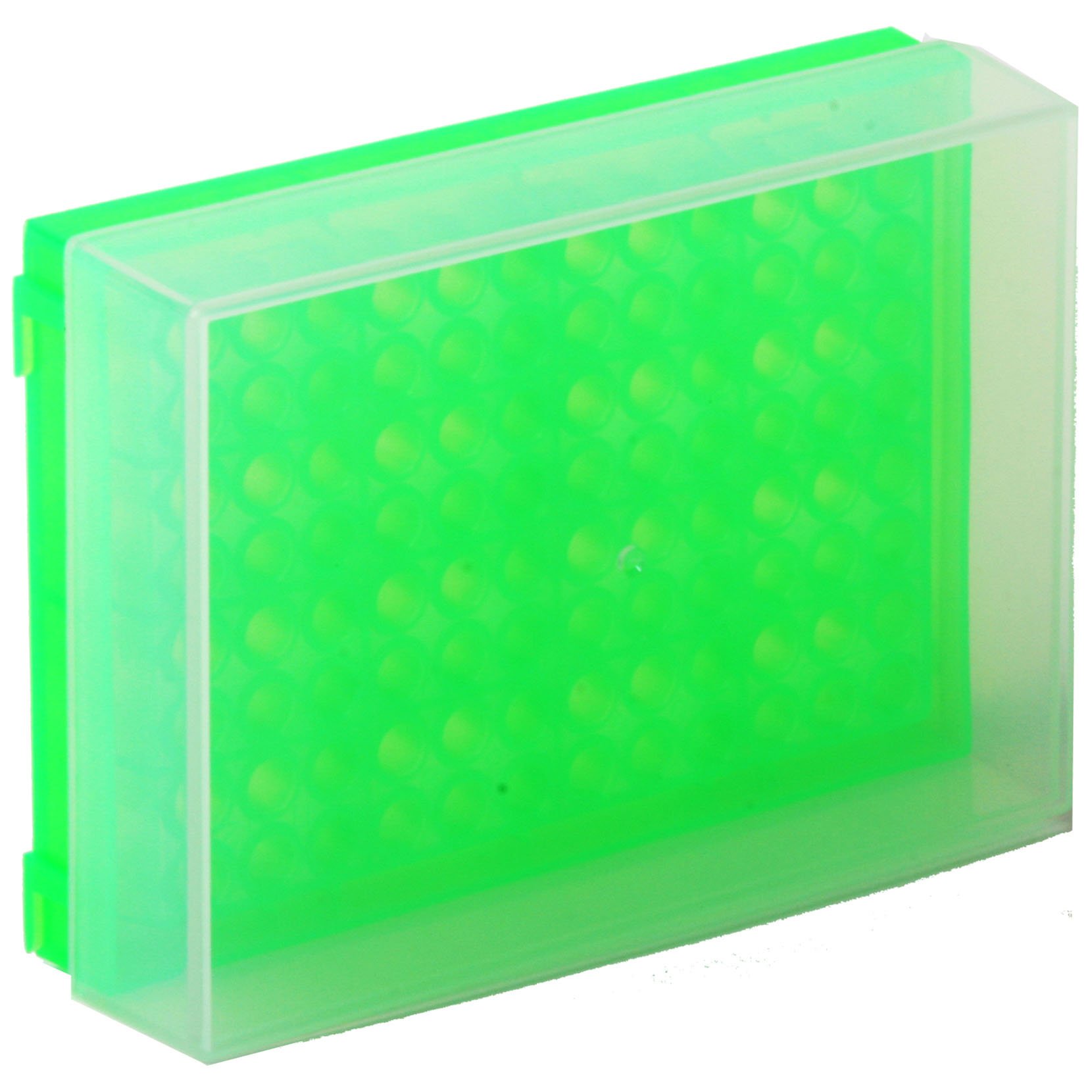 96-Well Preparation Rack with Cover - Fluorescent Green