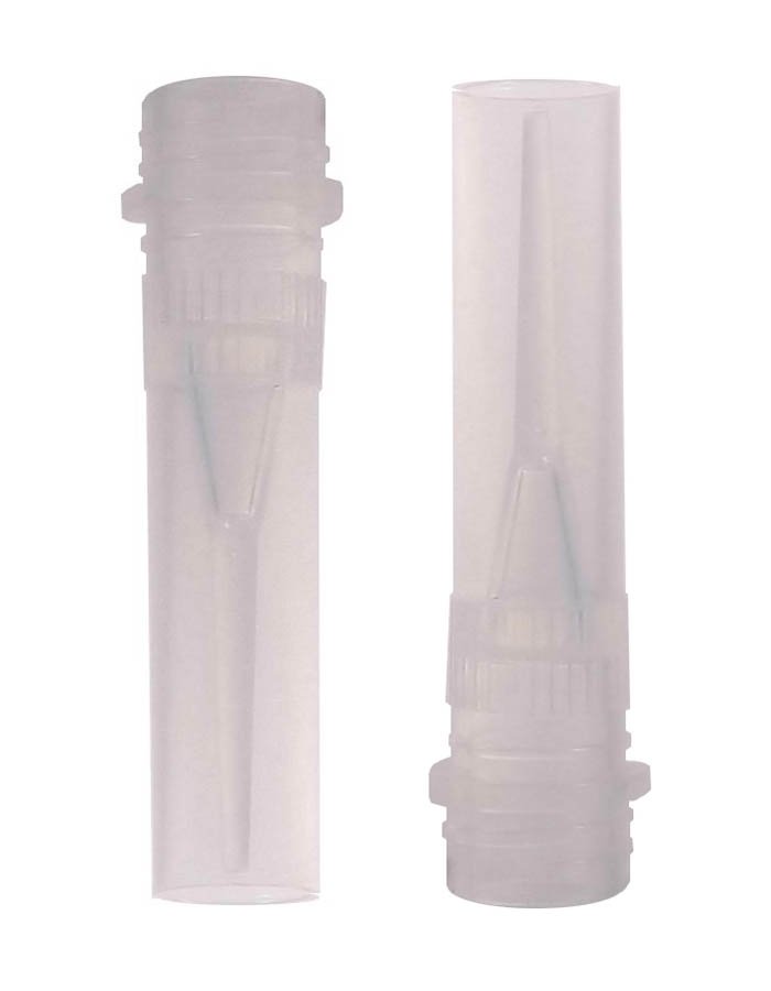 0.5mL Screw-Cap Conical Microcentrifuge Tube with Skirt - Without Cap - Polypropylene - Natural