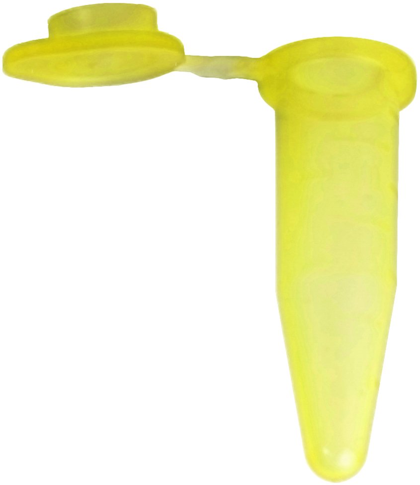 1.5mL Flat Top Microcentrifuge Tube - Yellow