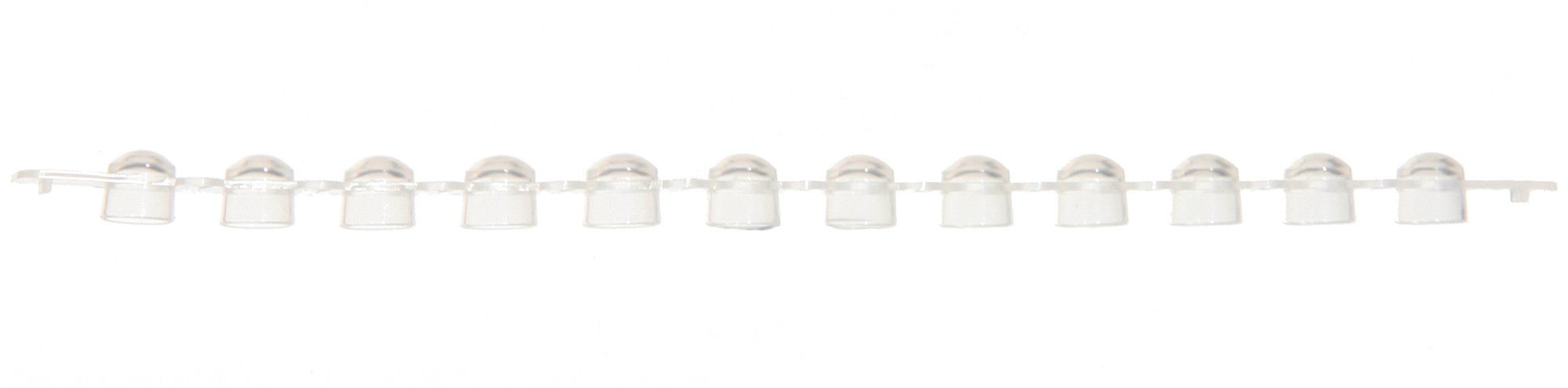 Strip Caps for 0.2mL Micro Reaction Tubes - 12 Caps/Strip - Natural (Pack of 200)
