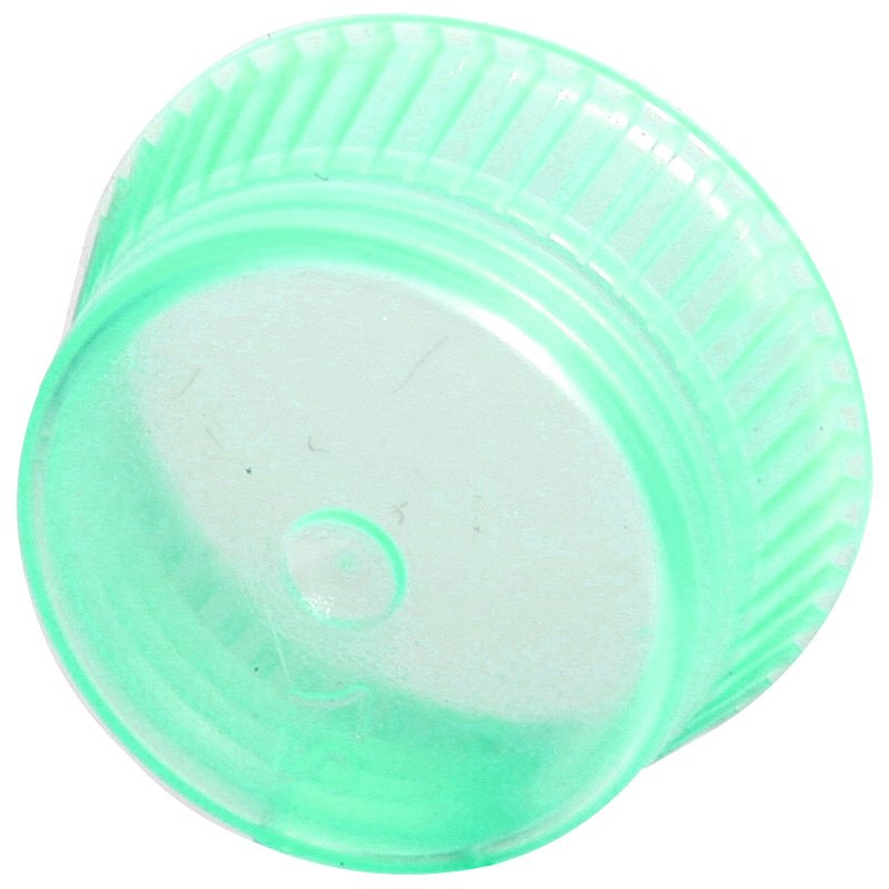 Uni-Flex Safety Caps for 10mm Blood Collecting & Culture Tubes - Green