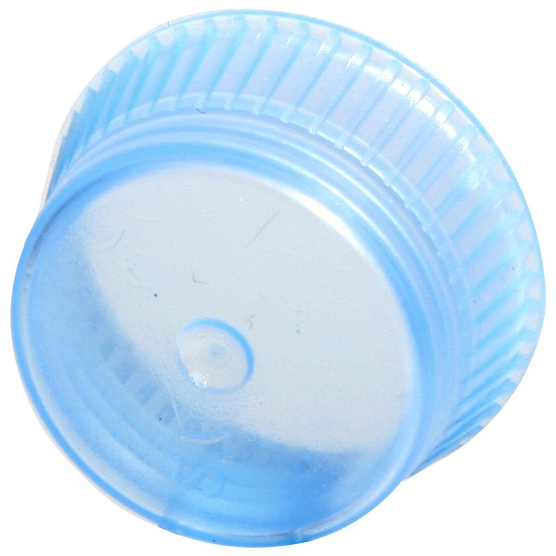 Uni-Flex Safety Caps for 10mm Blood Collecting & Culture Tubes - Blue